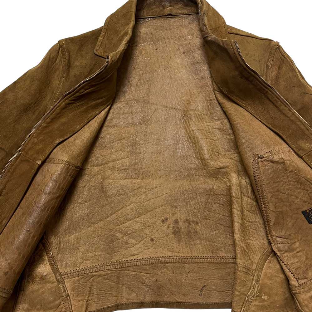 1940s Gordon Leathers Calfskin Leather Jacket - T… - image 10