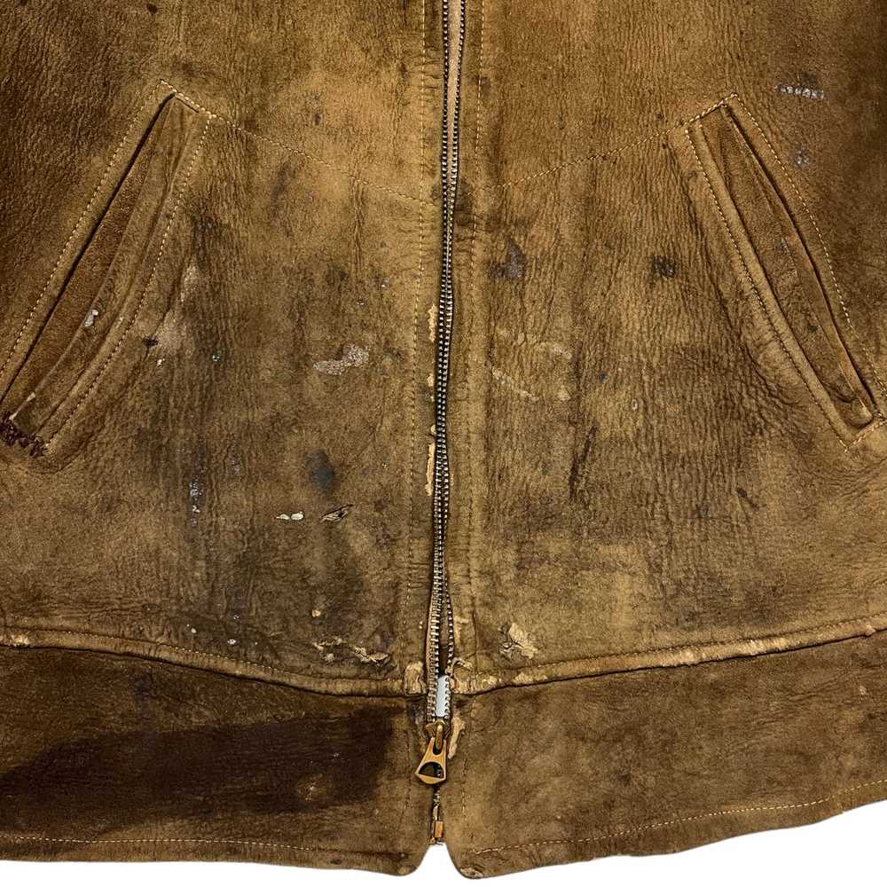 1940s Gordon Leathers Calfskin Leather Jacket - T… - image 3