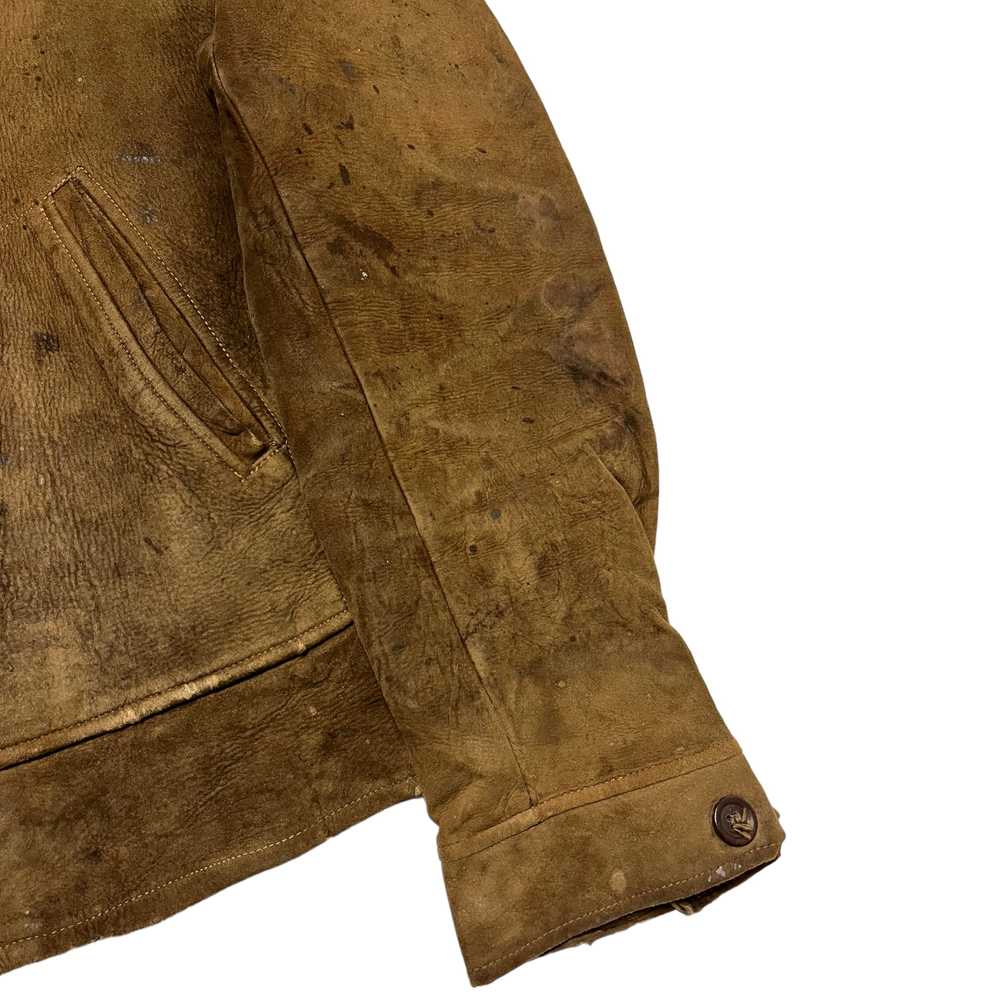 1940s Gordon Leathers Calfskin Leather Jacket - T… - image 4