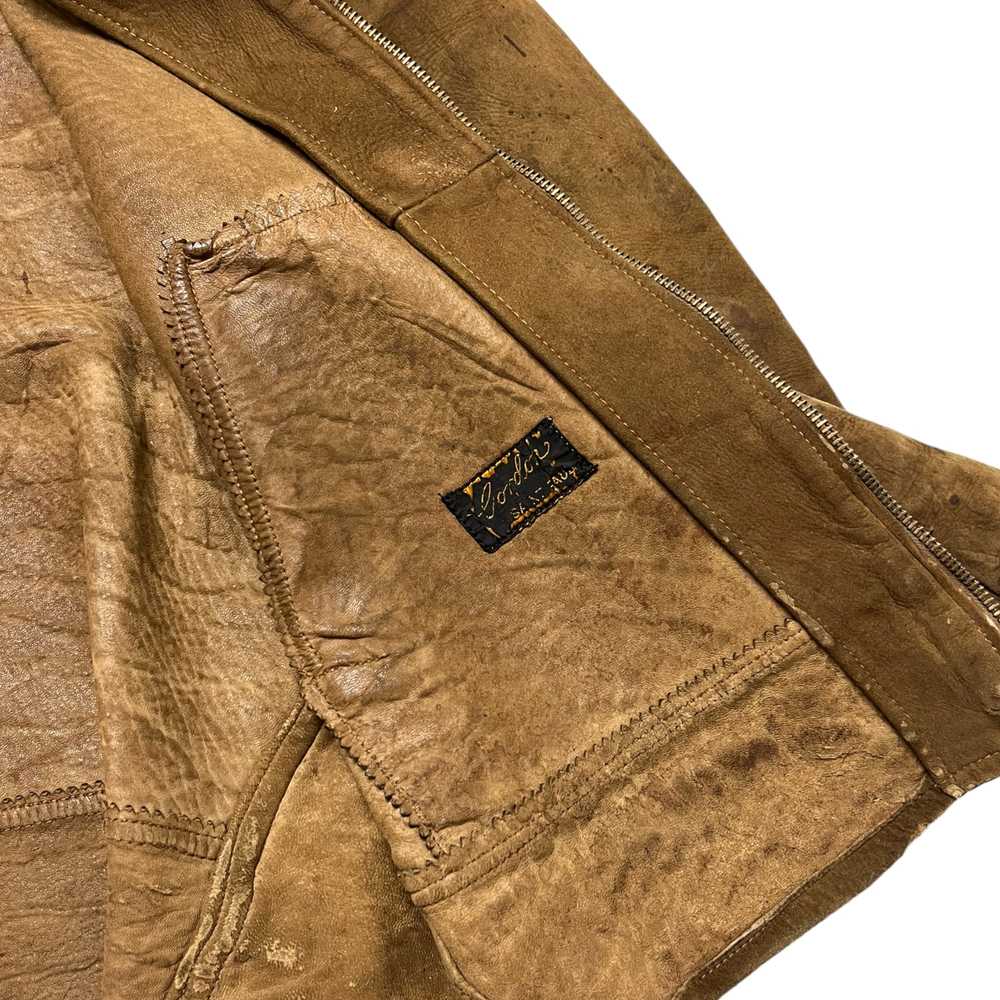 1940s Gordon Leathers Calfskin Leather Jacket - T… - image 8