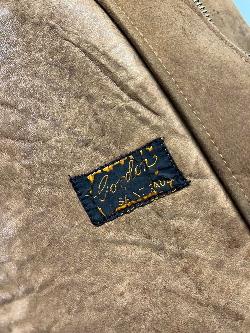 1940s Gordon Leathers Calfskin Leather Jacket - T… - image 9