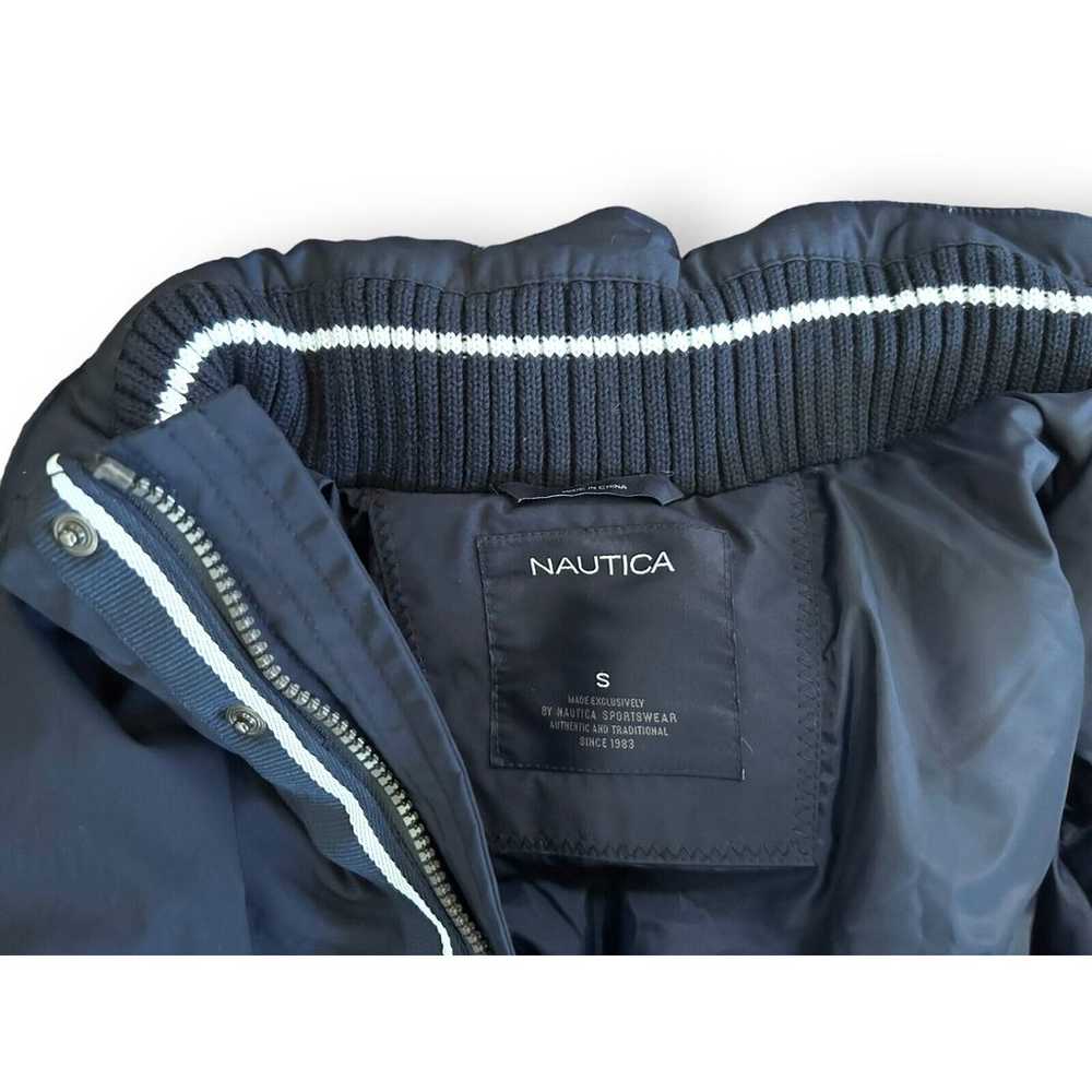 Vintage Nautica Mens Jacket Down Color Block Spel… - image 10