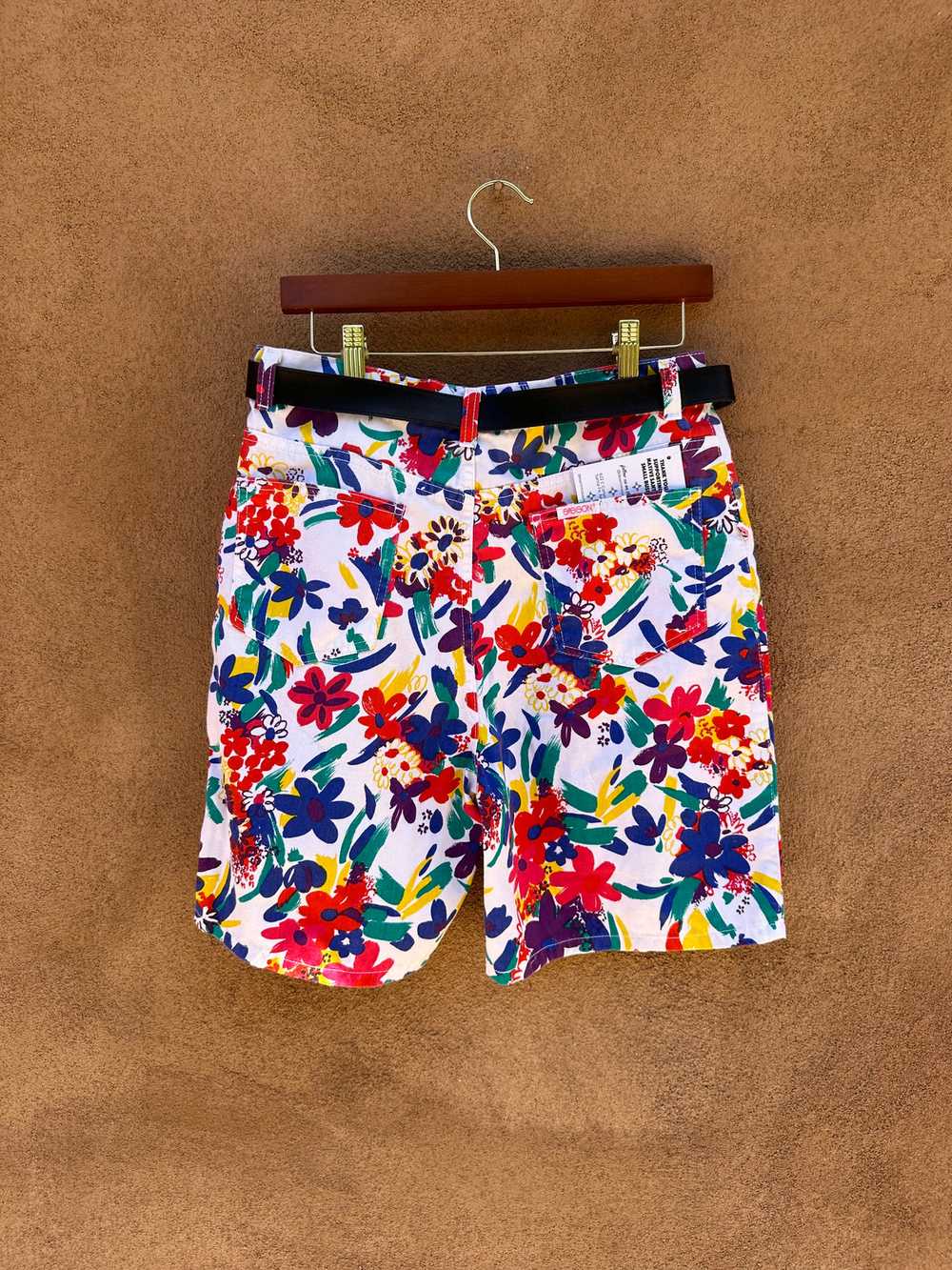 1980's Sasson Floral Shorts - image 3