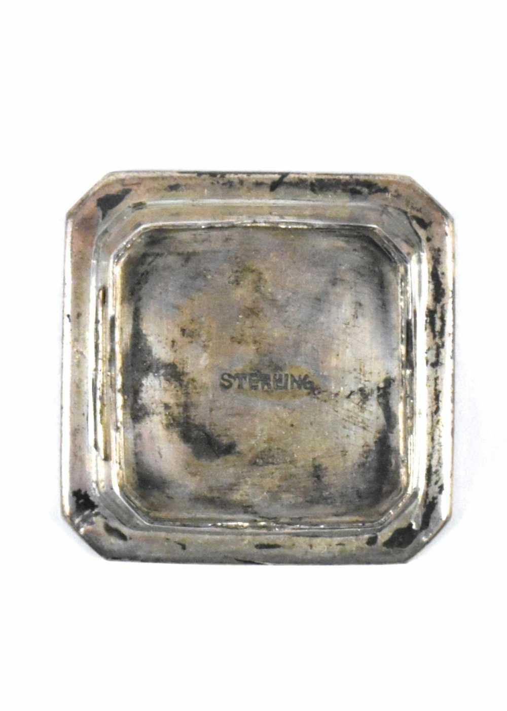 Pure Sterling Silver Square Inkwell - image 5