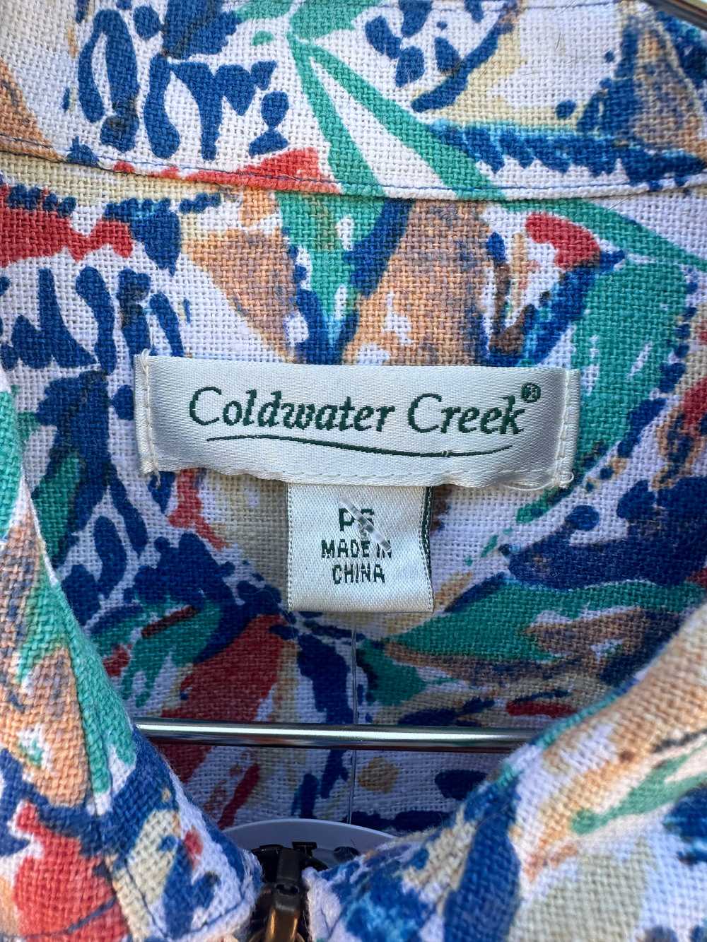 Colorful Coldwater Creek Linen Jacket - image 3