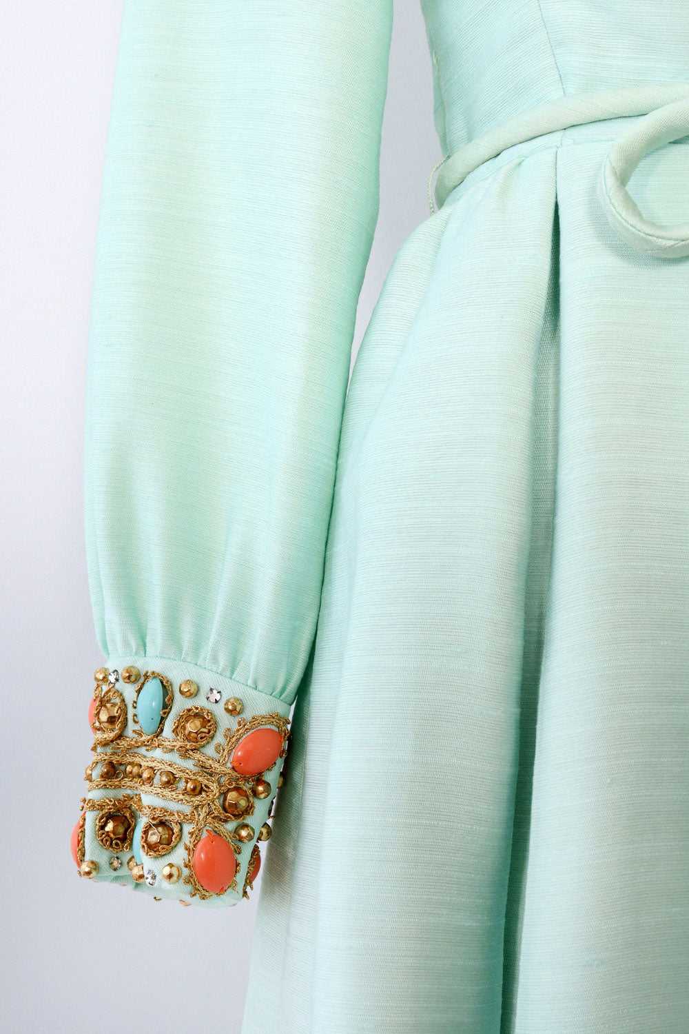 Mint Bejeweled Skater Dress XS/S - image 2