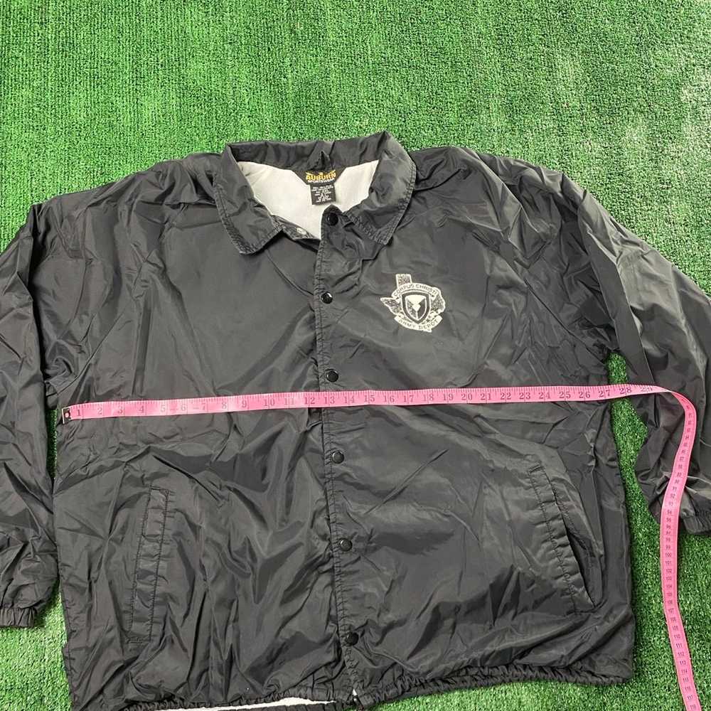 Vntg Auburn Sportswear Black Bomber Jacket Corpus… - image 8