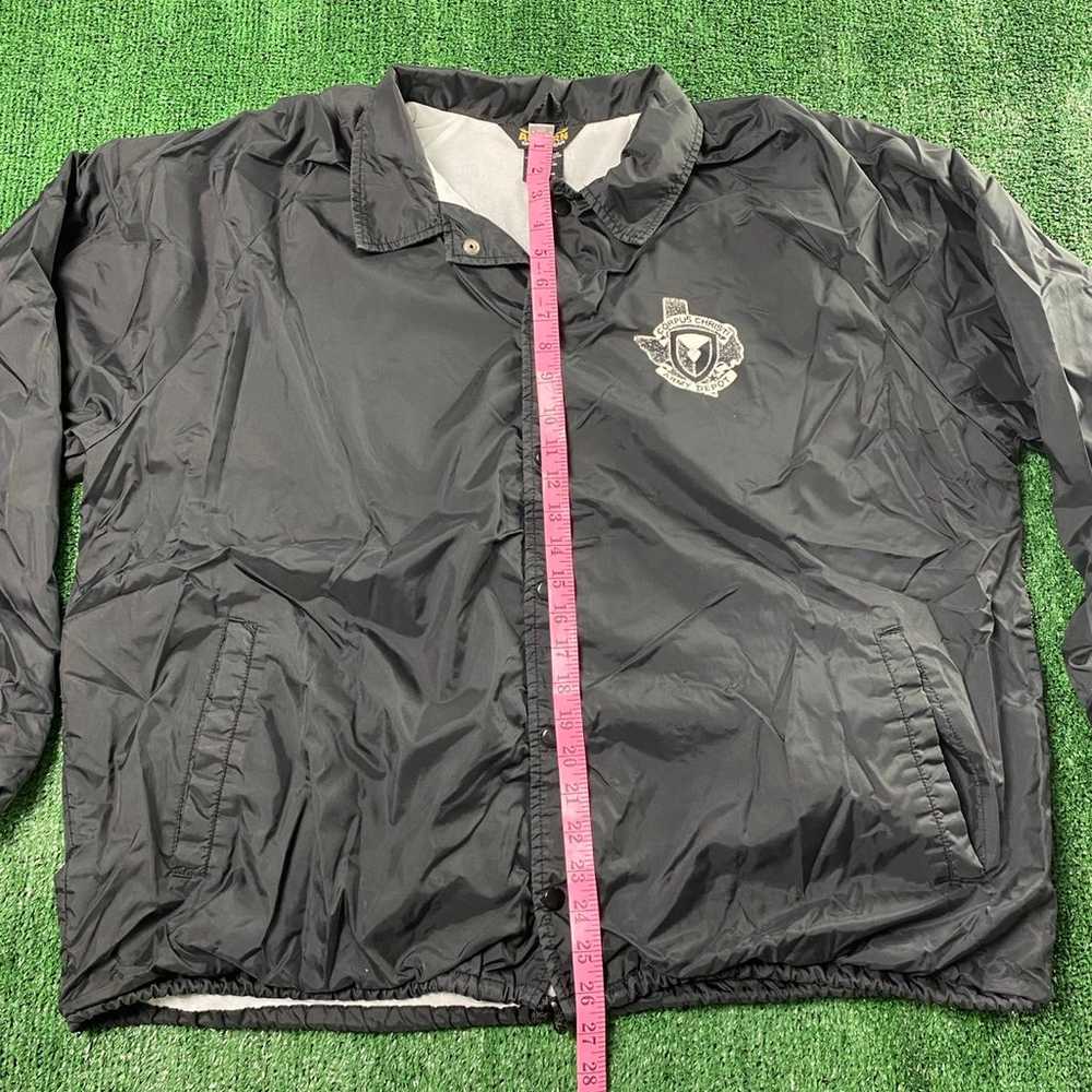 Vntg Auburn Sportswear Black Bomber Jacket Corpus… - image 9