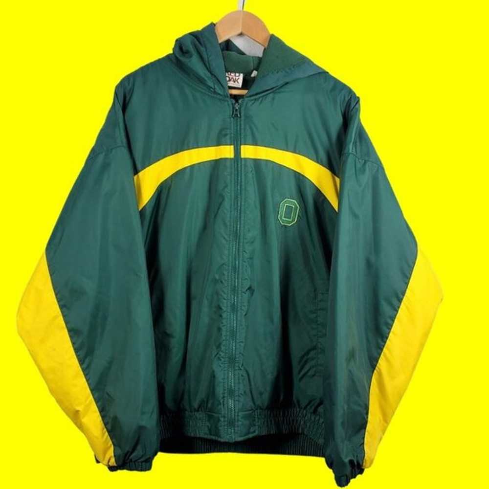 Vintage 90s University of Oregon Ducks Windbreake… - image 1