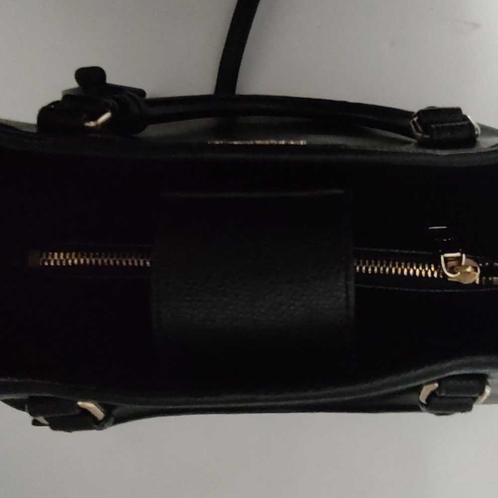 Coach Black/Gold Leather Purse with Shoulder/Cros… - image 7