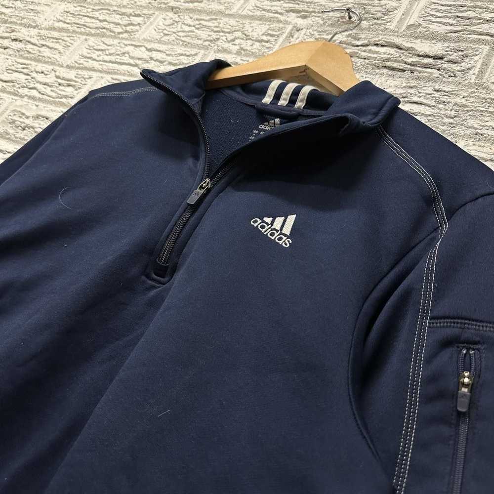 Adidas Adidas Athletic Zip Blue Jacket Sweater Wi… - image 1