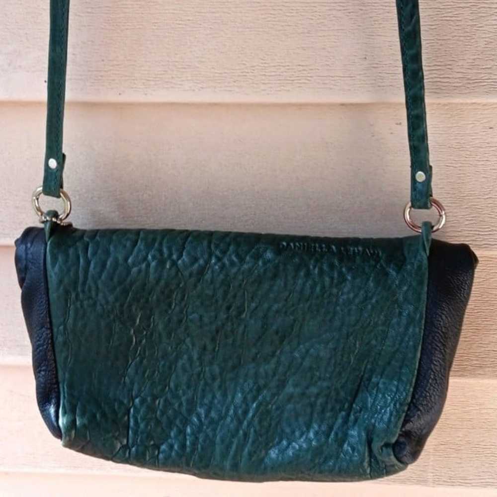 Daniella Lehavi Roll Up Leather Crossbody Bag Gre… - image 4