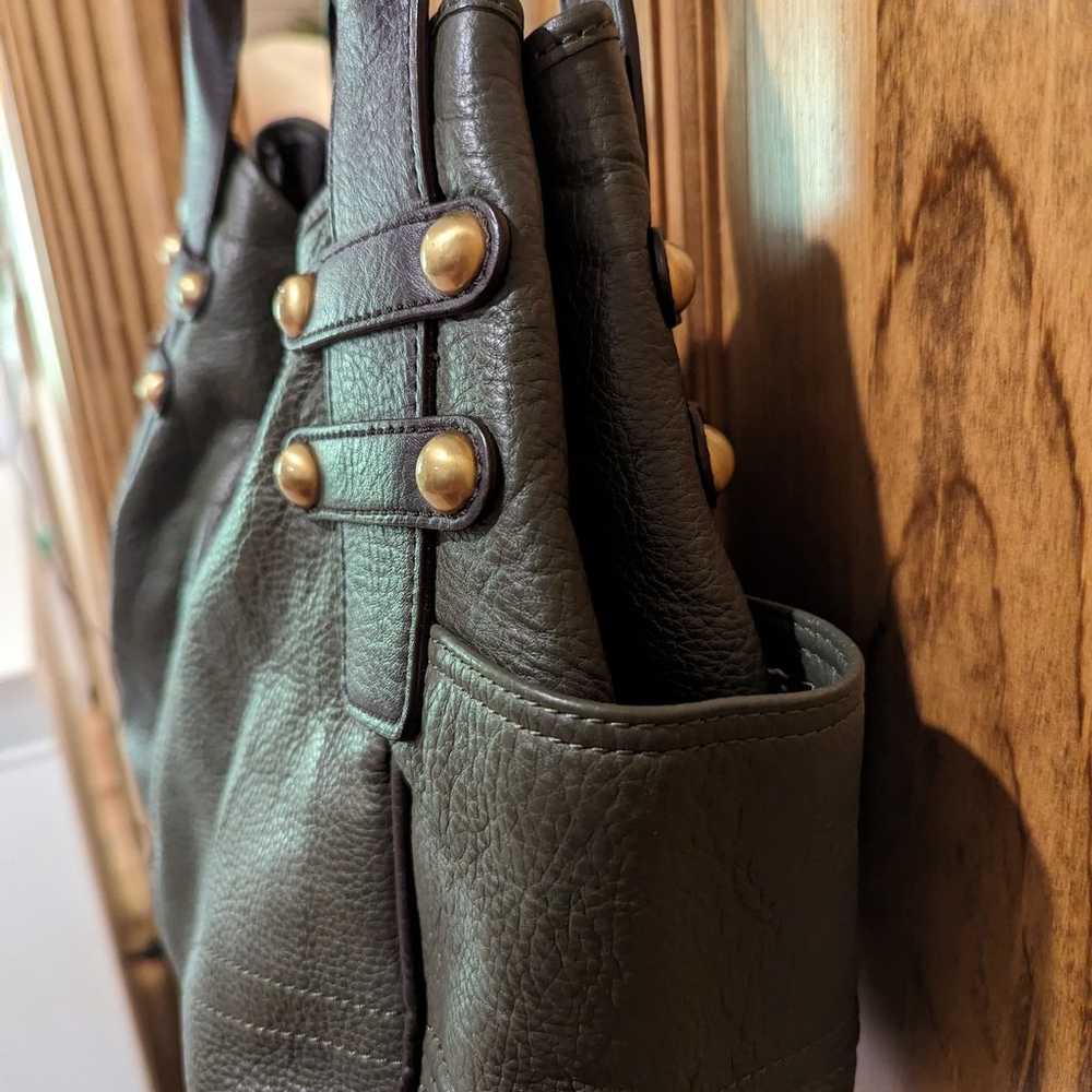 Tignanello Green Leather handbag - image 2