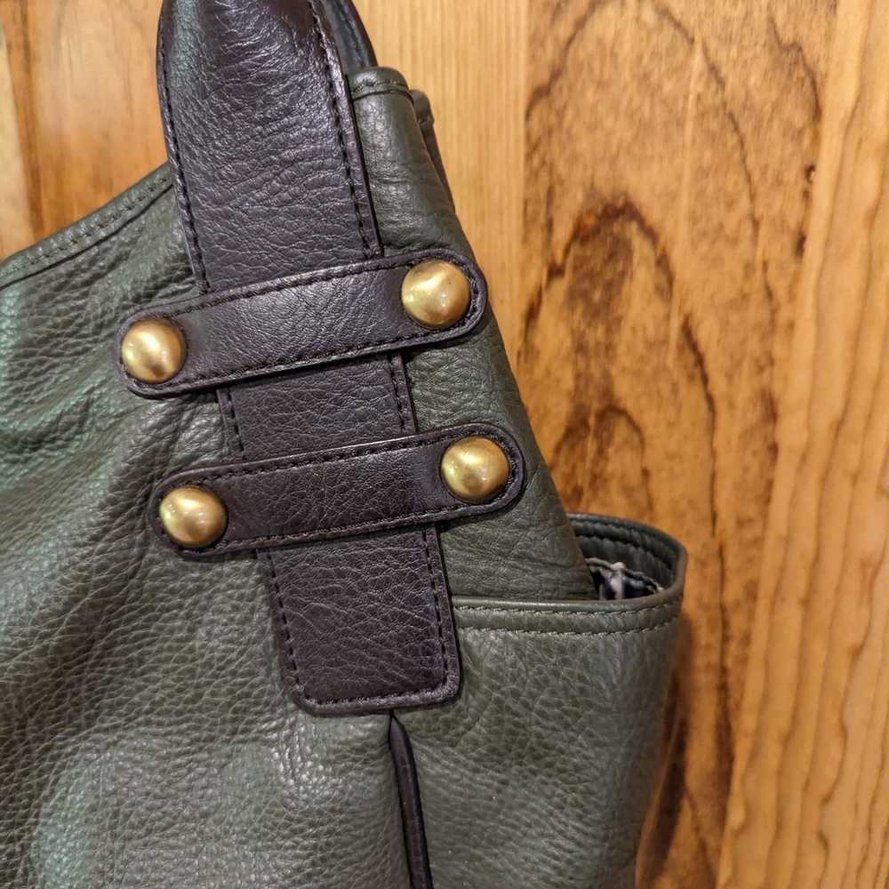 Tignanello Green Leather handbag - image 3