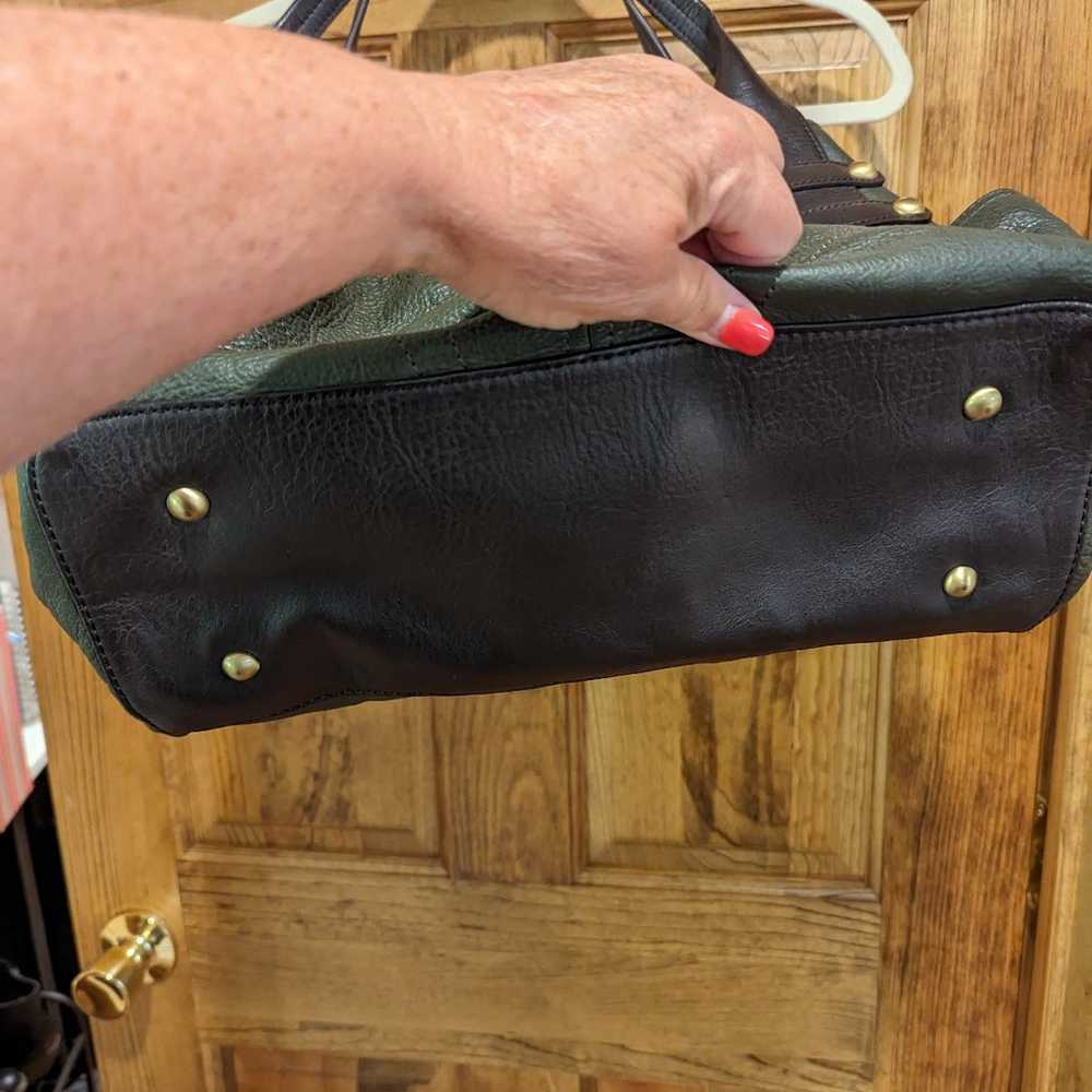 Tignanello Green Leather handbag - image 4