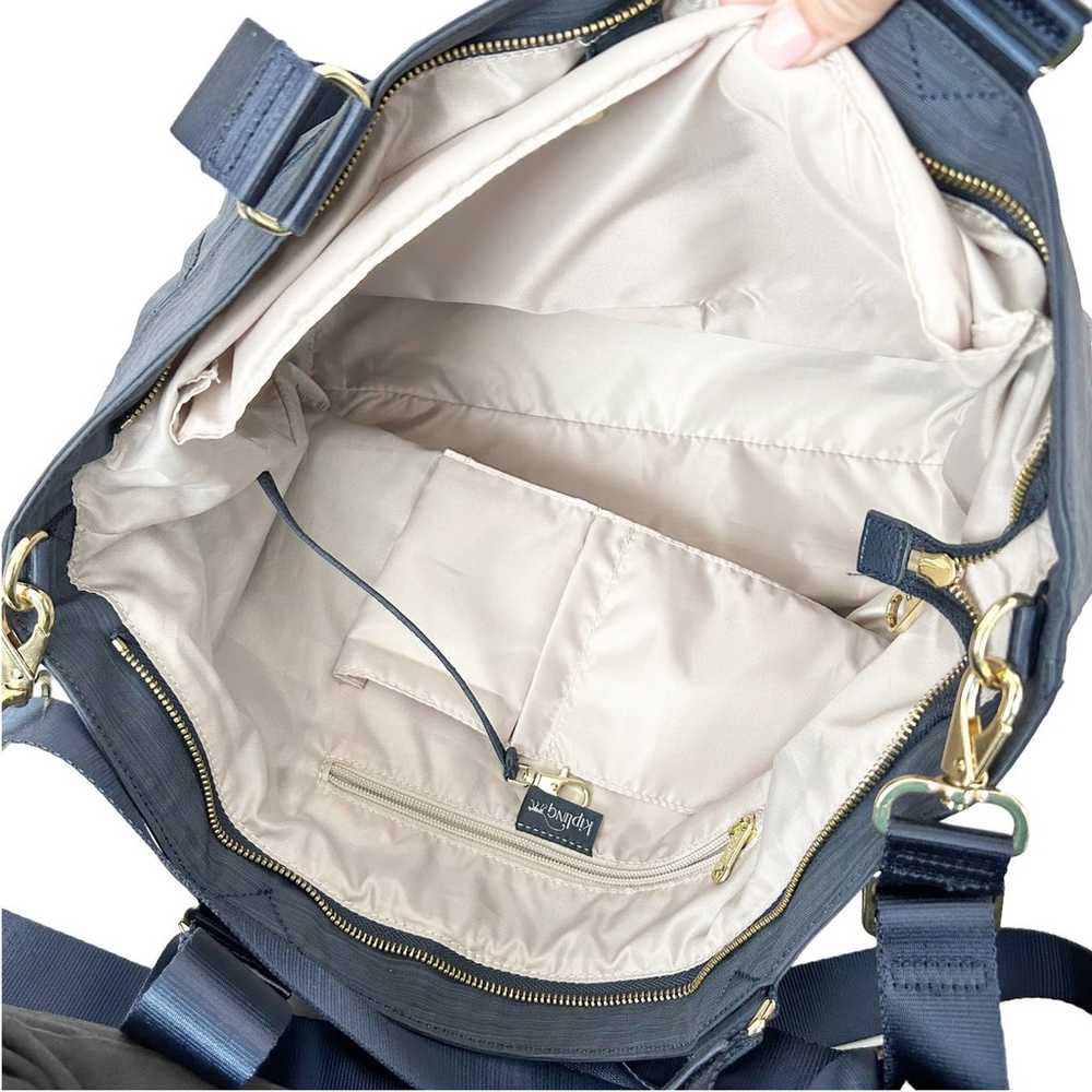 Kipling Navy Blue Tote Shoulder Bag - image 3