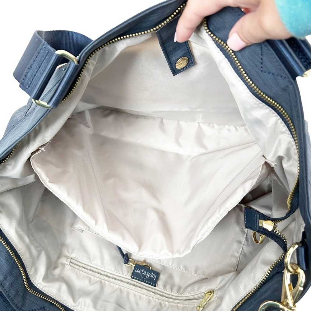 Kipling Navy Blue Tote Shoulder Bag - image 4
