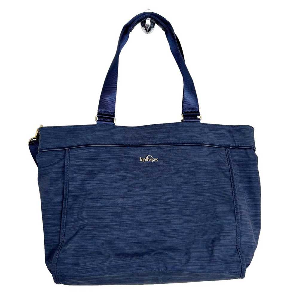 Kipling Navy Blue Tote Shoulder Bag - image 9