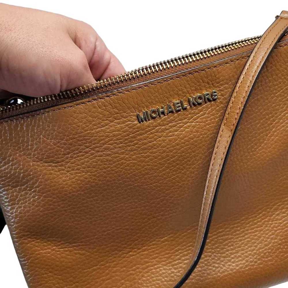 Michael Kors Womens Crossbody Bag Tan Leather Adj… - image 8