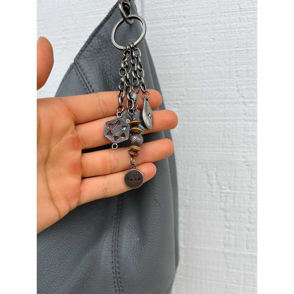 The Sak Sequoia Hobo Bag, Slate Gray Leather, Zip… - image 4