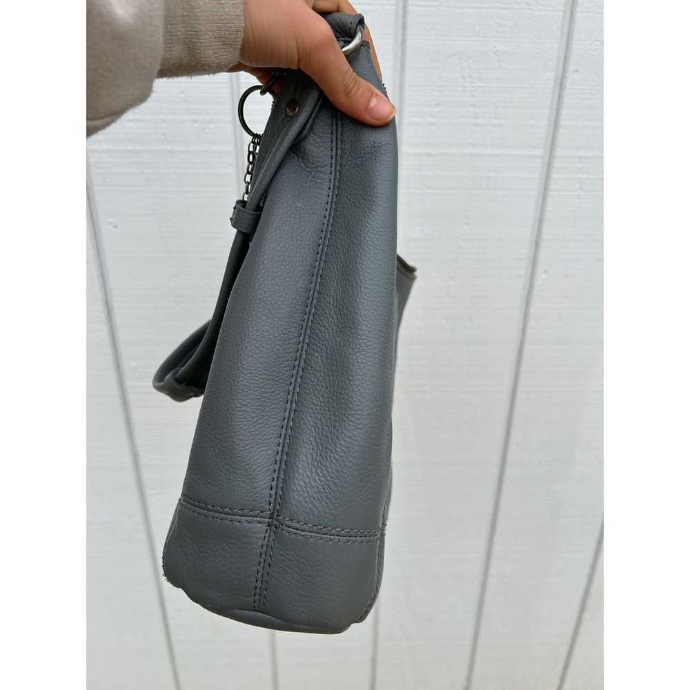 The Sak Sequoia Hobo Bag, Slate Gray Leather, Zip… - image 8