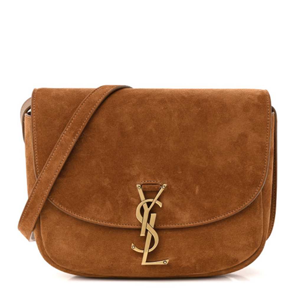 SAINT LAURENT Suede Calfskin Monogram Medium Kaia… - image 1