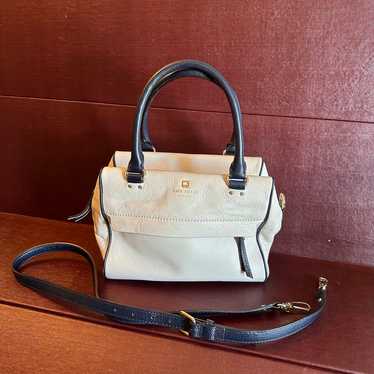 Kate Spade leather handbag purse zipper hadlen gra