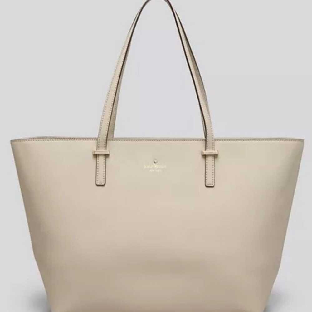 Kate Spade Cedar Street Harmony ivory leather tote - image 1