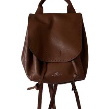 Coach Derby Mini Backpack Brown Pebble Leather F59