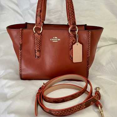 COACH CROSBY CARRYALL 21 IN NATURAL REFINED WITH … - image 1