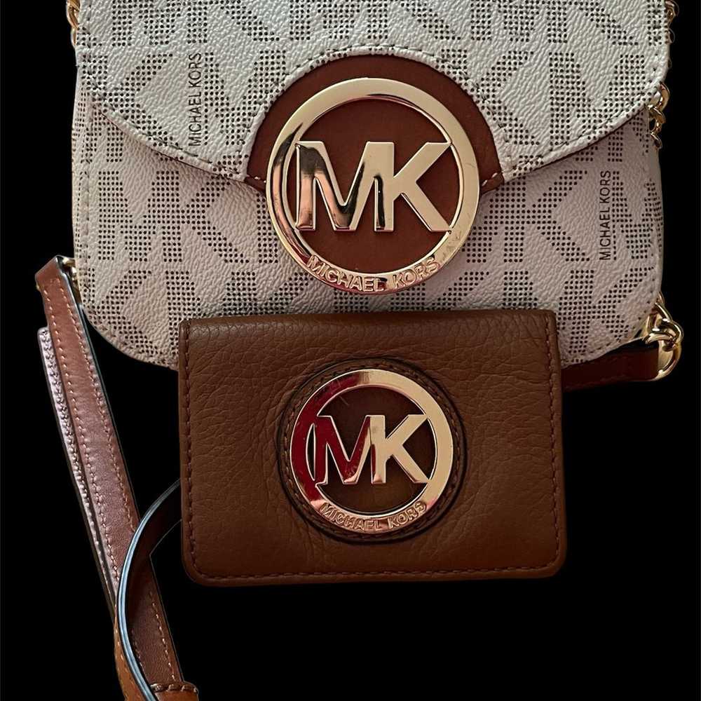 Michael Kors purse & matching wallet Set - image 1