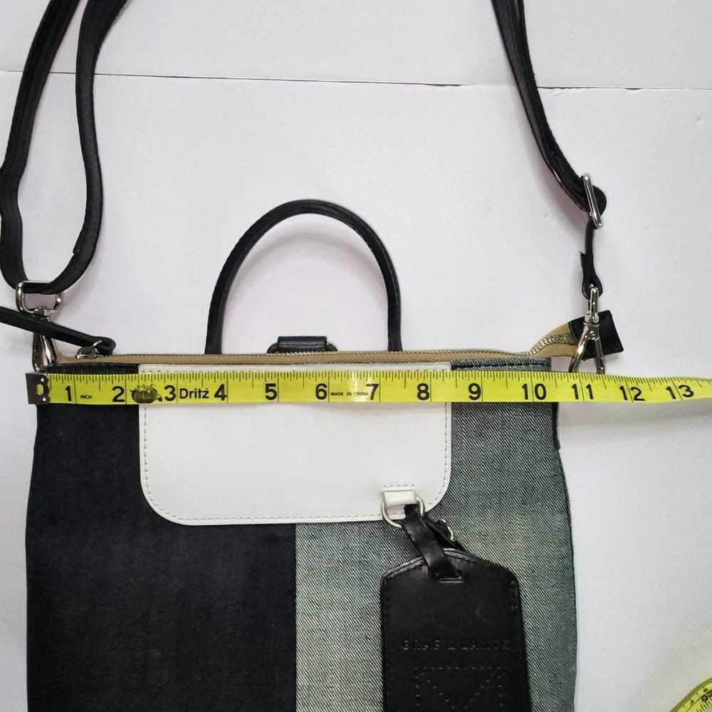Graf & Lantz Denim Leather Crossbody Bag Shoulder… - image 10