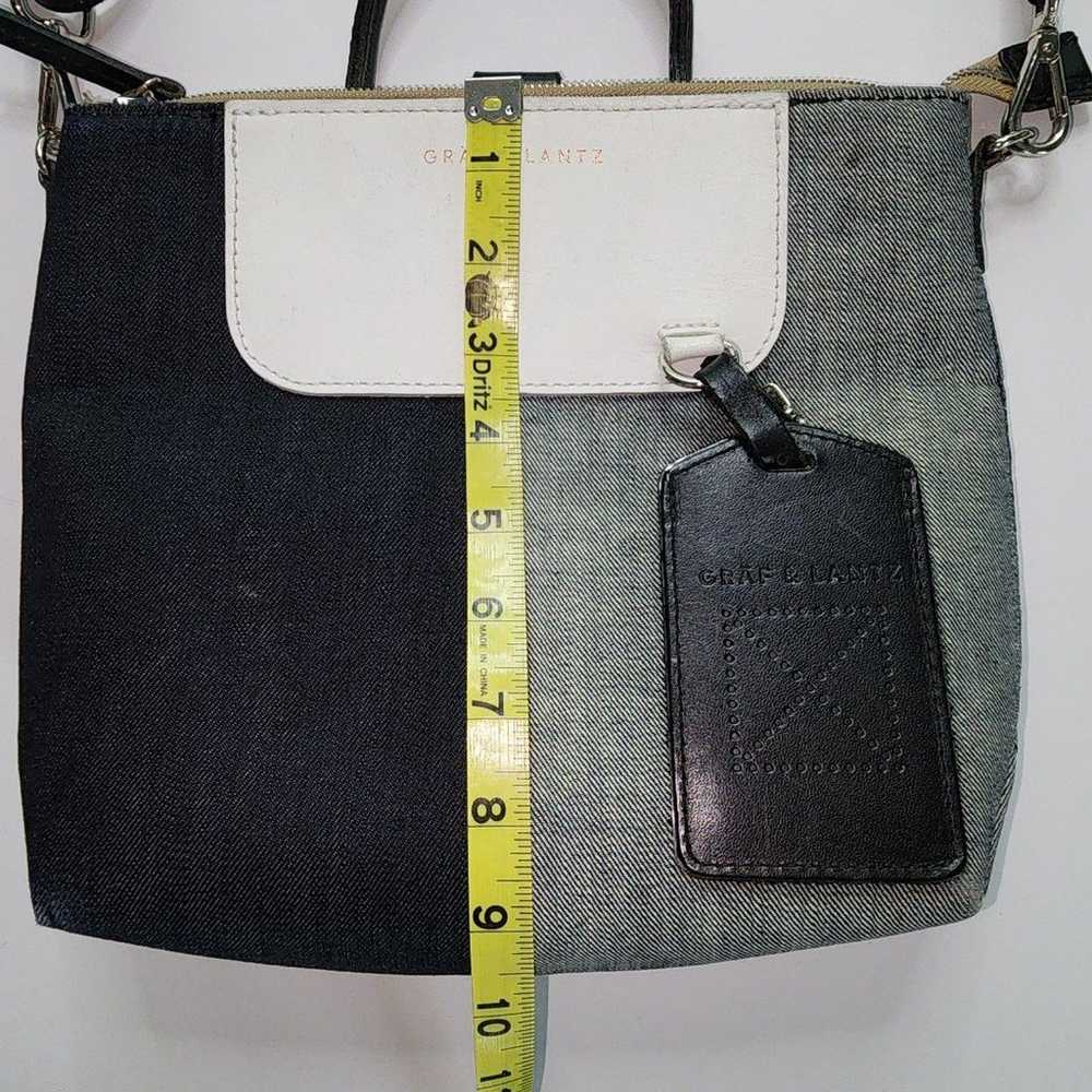 Graf & Lantz Denim Leather Crossbody Bag Shoulder… - image 12