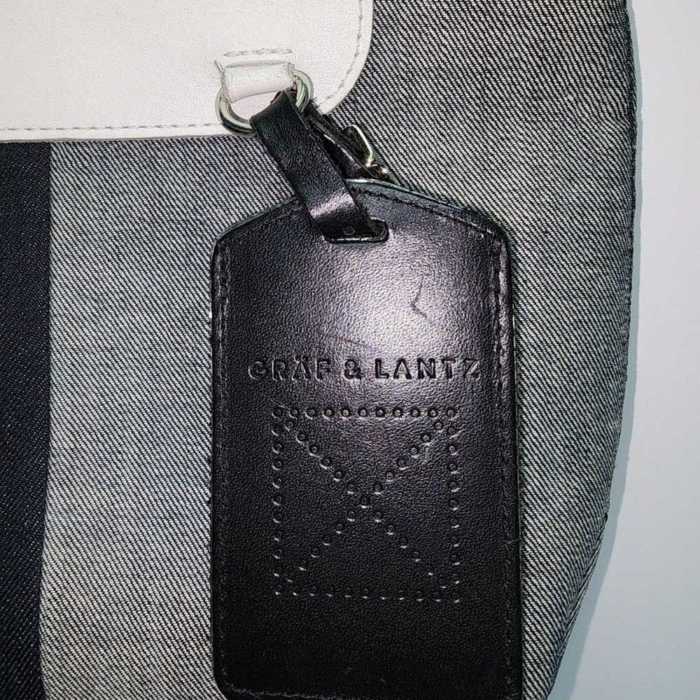 Graf & Lantz Denim Leather Crossbody Bag Shoulder… - image 6
