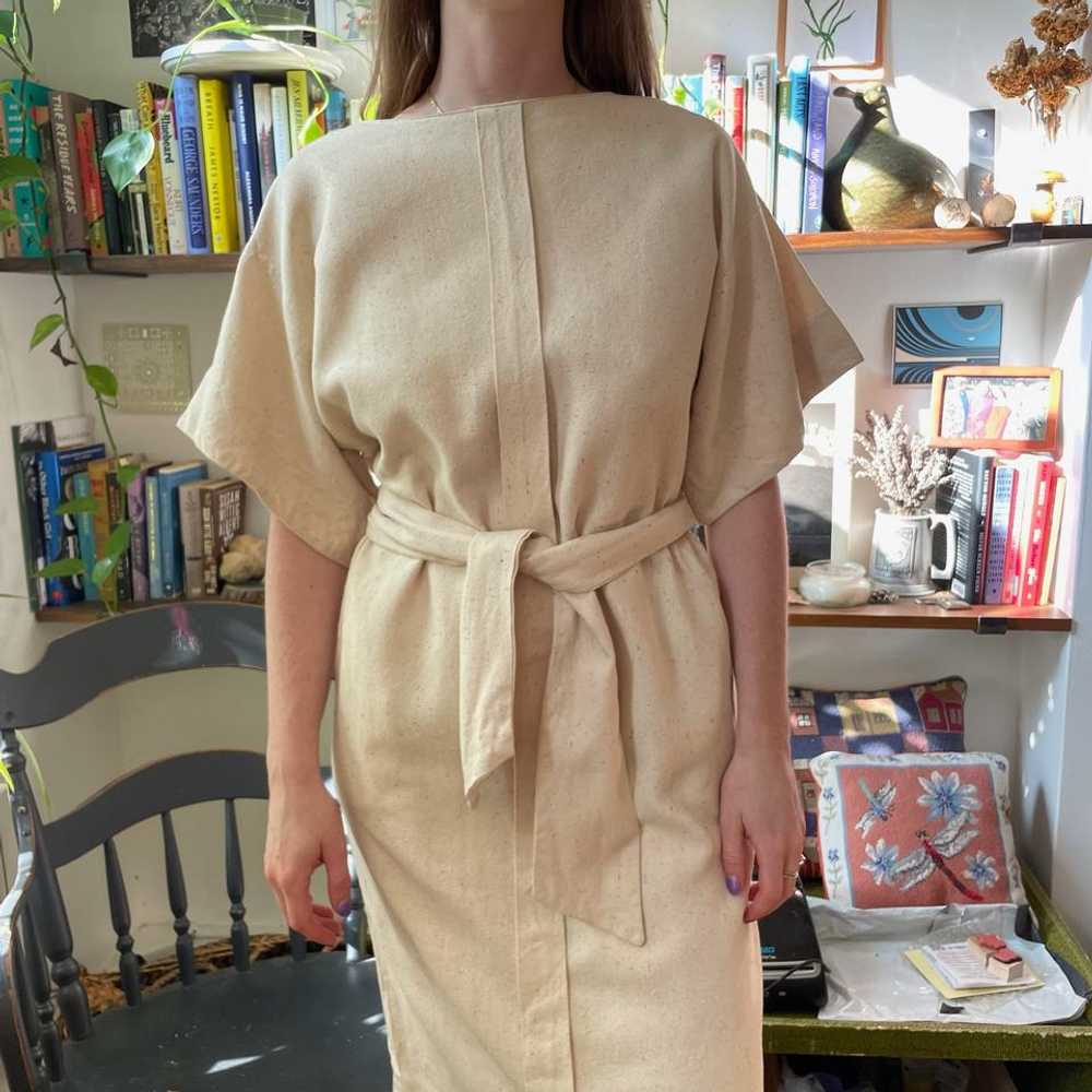 Unknown Oatmeal tie dress (M) | Used, Secondhand,… - image 1