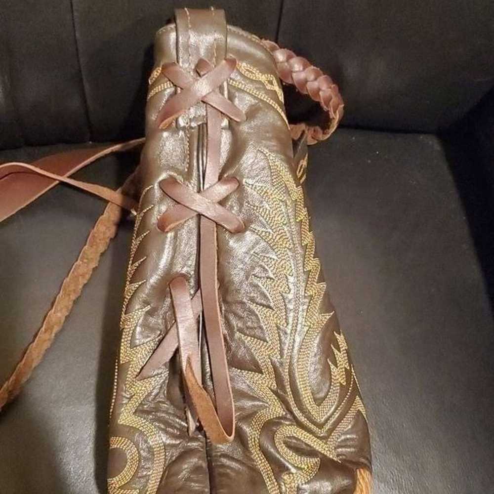 DORCAS BAGS MADE IN TX Upcycled Cowboy Boot Purse… - image 3