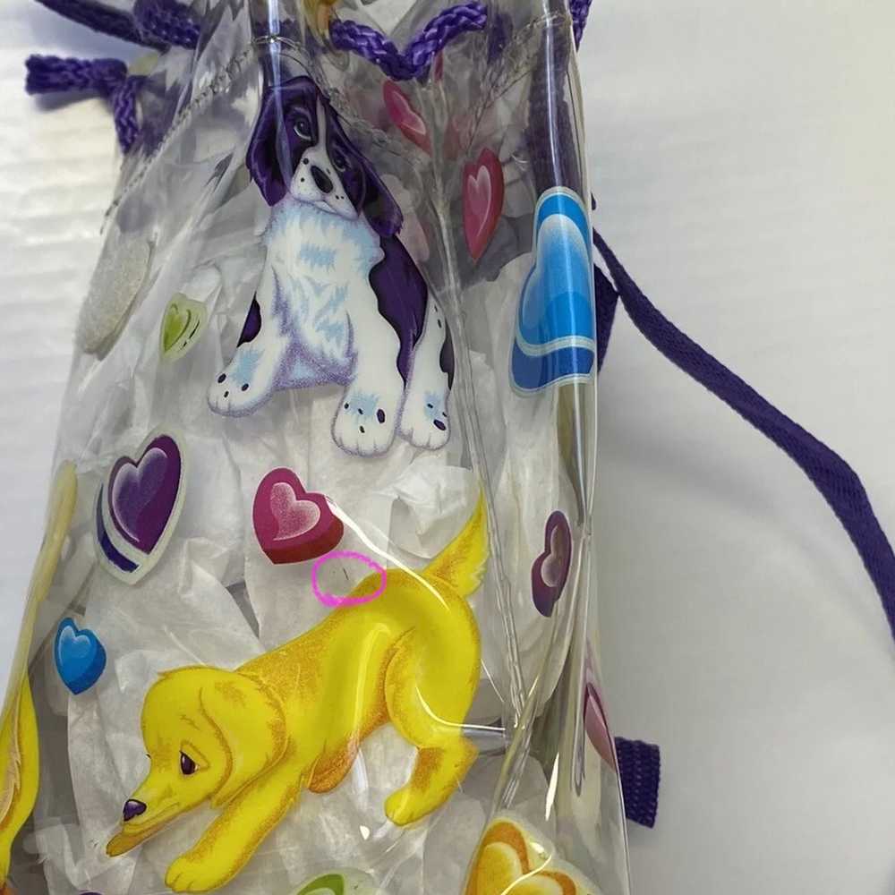 Rare Vintage Lisa Frank Clear Vinyl Backpack Glow… - image 10