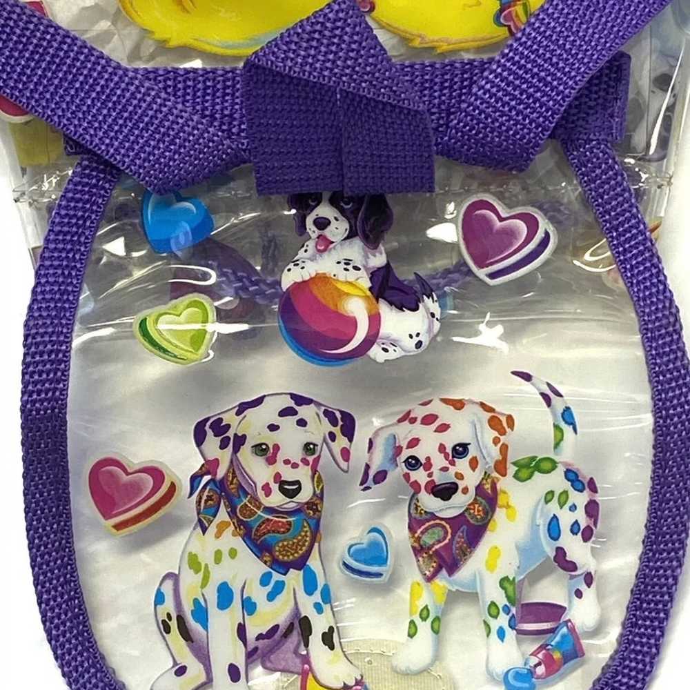 Rare Vintage Lisa Frank Clear Vinyl Backpack Glow… - image 6