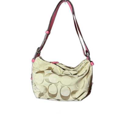 COACH F15068 Signature East West Shoulder Bag Kha… - image 1