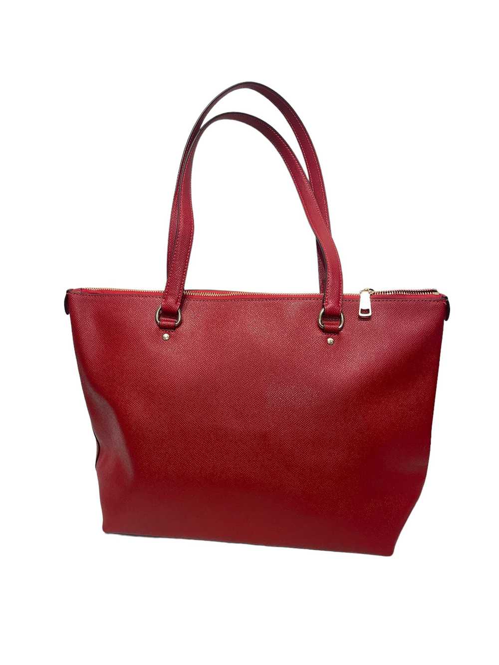 COACH/Tote Bag/Leather/RED/Gold Hardware - image 2