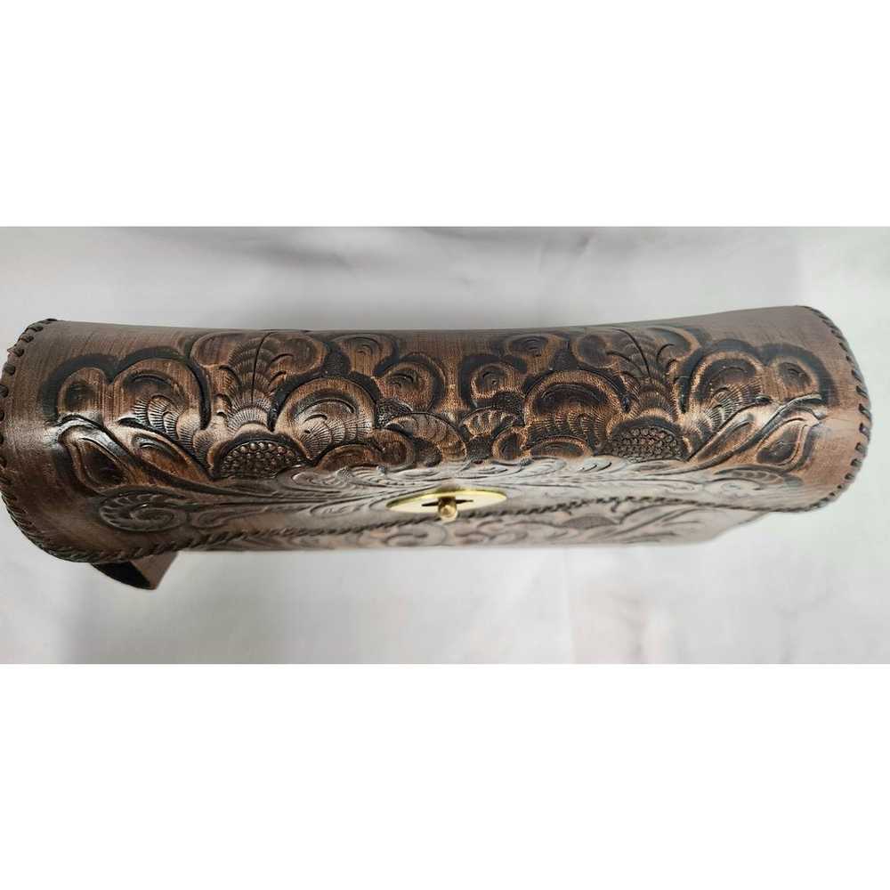 Vintage Chic: Large 1960s Joo-Kay Hand-Tooled Lea… - image 1