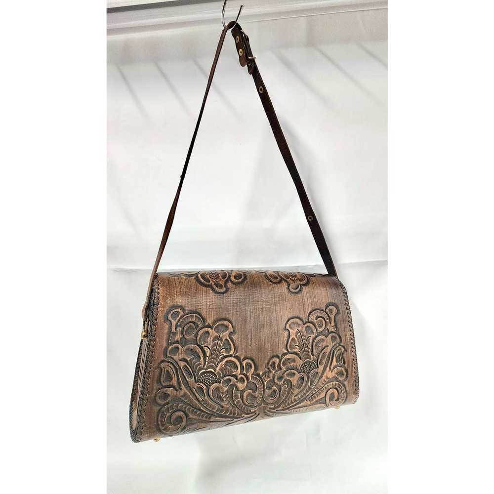 Vintage Chic: Large 1960s Joo-Kay Hand-Tooled Lea… - image 3