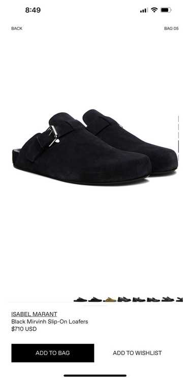 Isabel Marant Black Mirvinh Slip-on loafer