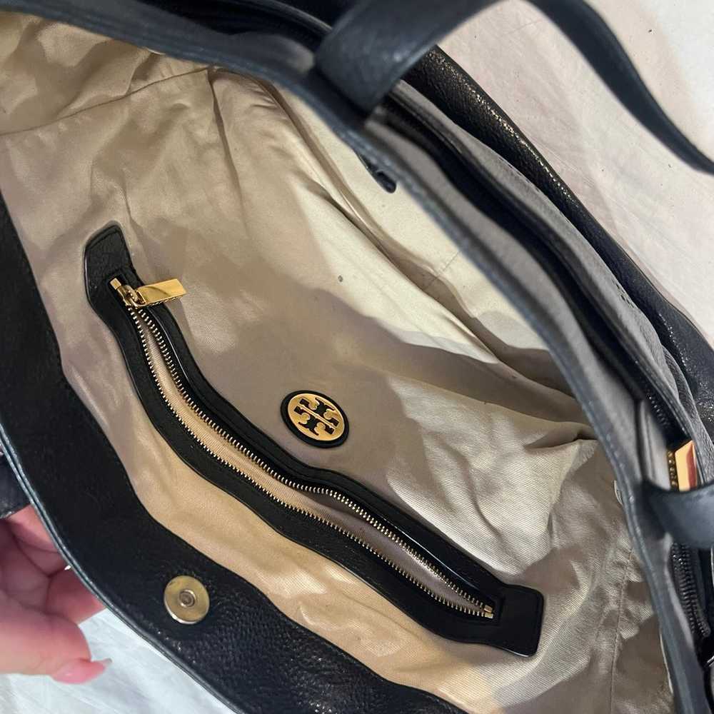 tory burch leather tote bag - image 3