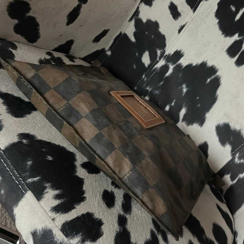 FENDI Checkered Flat Bag Pouch 265141 - image 10