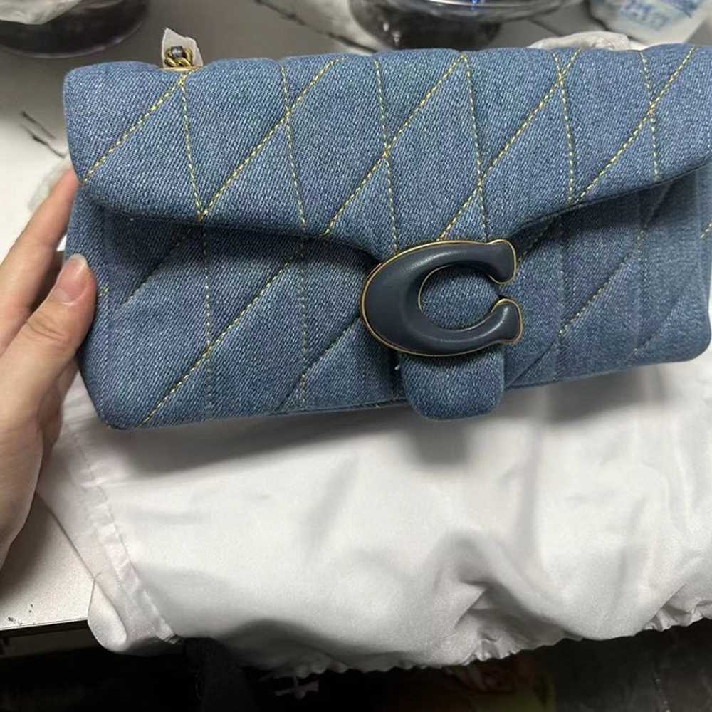 Coach Quilted Tabby 26 Denim - image 1