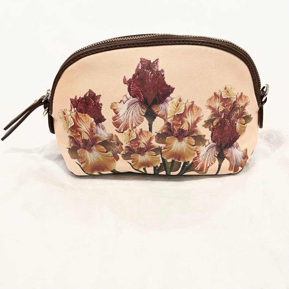 SHARIF 1827 New York Hand-Painted Iris Leather Cr… - image 2