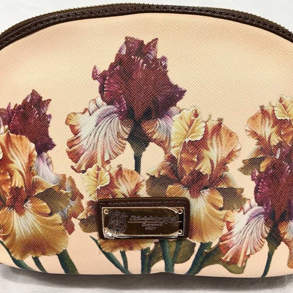 SHARIF 1827 New York Hand-Painted Iris Leather Cr… - image 5