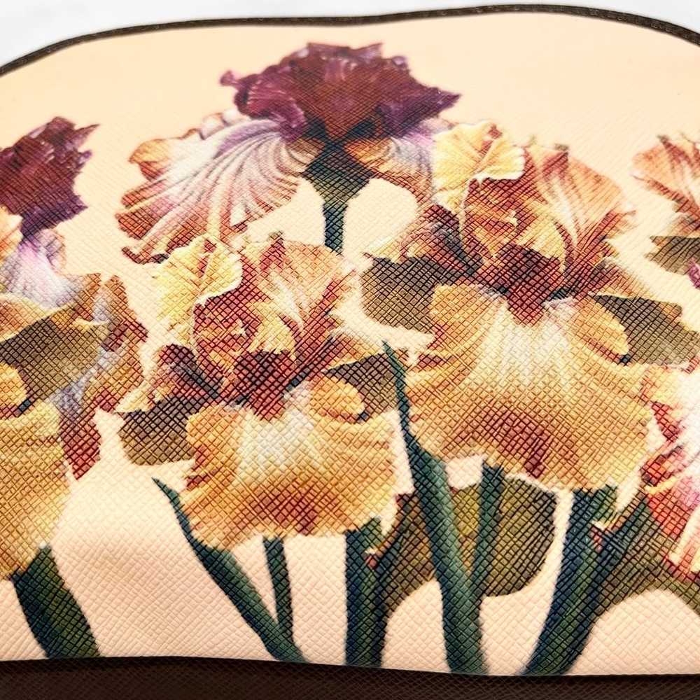 SHARIF 1827 New York Hand-Painted Iris Leather Cr… - image 6