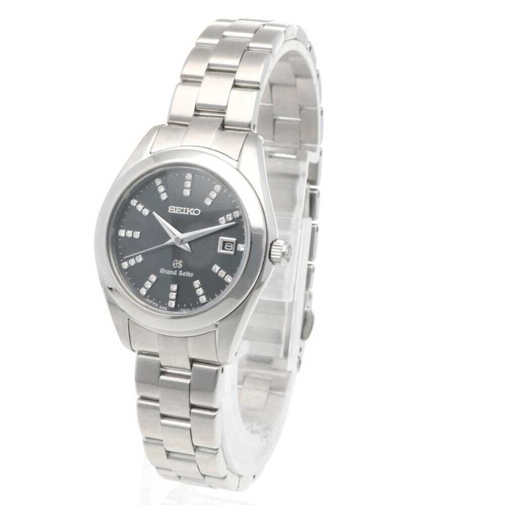 Other Seiko Black Shell Watch Stainless Steel 4J5… - image 3